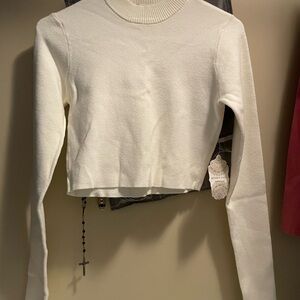 Altar'd State Cream crop Sweater